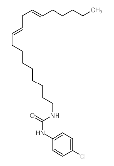 Urea,N-(4-chlorophenyl)-N'-9,12-octadecadien-1-yl- Structure