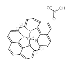 copper(1+),2,9-dichloro-1,10-phenanthroline-1,10-diide,nitric acid结构式