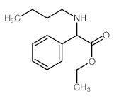 Benzeneacetic acid, a-(butylamino)-, ethyl ester Structure