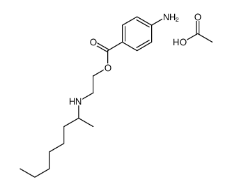 2-(4-aminobenzoyl)oxyethyl-octan-2-ylazanium,acetate Structure