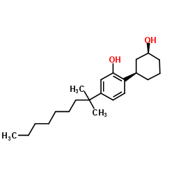 顺式-5-(1,1-二甲基辛基)-2-[(1R,3S)-3-羟基环己基]苯酚结构式