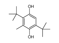 2,5-ditert-butyl-3-methylbenzene-1,4-diol结构式