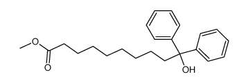 methyl 10,10-diphenyl-10-hydroxydecanoate Structure
