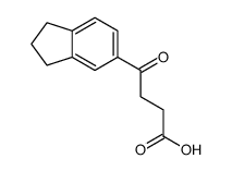 4-(2,3-dihydro-1H-inden-5-yl)-4-oxobutanoic acid Structure