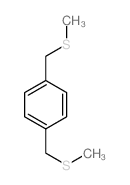 1,4-bis(methylsulfanylmethyl)benzene结构式