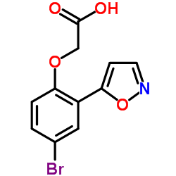 2-(4-BROMO-2-(ISOXAZOL-5-YL)PHENOXY)ACETIC ACID结构式
