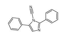 2,5-diphenylimidazole-1-carbonitrile结构式