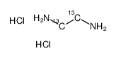 Ethane-1,2-diamine dihydrochloride-13C2 Structure