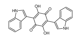 2,5-dihydroxy-3,6-bis(1H-indol-3-yl)cyclohexa-2,5-diene-1,4-dione Structure