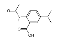 2-(acetylamino)-5-(1-methylethyl)benzoic acid Structure