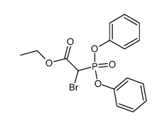 ethyl bromo(diphenylphosphono)acetate Structure
