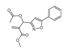 2-[acetoxy(5-phenylisoxazol-3-yl)methyl]acrylic acid methyl ester Structure