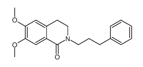 6,7-dimethoxy-2-(3-phenylpropyl)-3,4-dihydroisoquinolin-1-one Structure