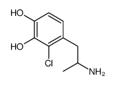 1,2-Benzenediol, 4-(2-aminopropyl)-3-chloro- (9CI) Structure