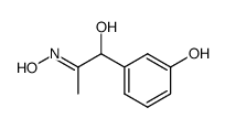 (+/-)-1-hydroxy-1-(3-hydroxy-phenyl)-acetone oxime结构式