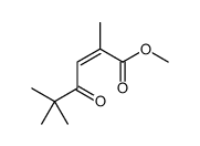 methyl 2,5,5-trimethyl-4-oxohex-2-enoate结构式