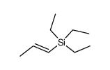 triethyl(propen-1-yl)silane结构式
