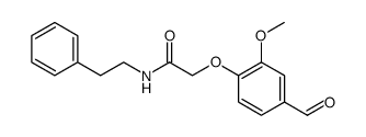 Acetamide, 2-(4-formyl-2-methoxyphenoxy)-N-(2-phenylethyl) Structure