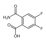 2-carboxamido-4,5-difluorobenzoic acid结构式
