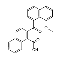 2-(8-methoxy-1-naphthoyl)-1-naphthoic acid结构式