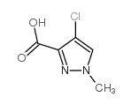 4-氯-1-甲基-1H-吡唑-3-羧酸结构式