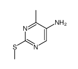 5-Pyrimidinamine,4-methyl-2-(methylthio)- Structure