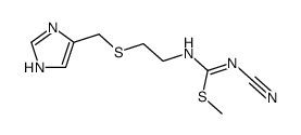 N-Cyano-N'-<2-<(4-imidazolyl)-methylthio>-ethyl>-S-methyl-isothioharnstoff Structure