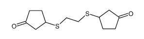 3-[2-(3-oxocyclopentyl)sulfanylethylsulfanyl]cyclopentan-1-one Structure