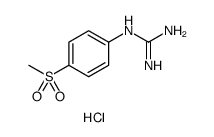 Guanidine, N-[4-(methylsulfonyl)phenyl]-, hydrochloride () Structure