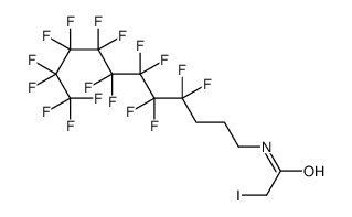 N-(4,4,5,5,6,6,7,7,8,8,9,9,10,10,11,11,11-十七氟十一烷基)碘乙酰胺结构式
