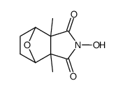 2-hydroxy-3a,7a-dimethyl-hexahydro-4,7-epoxido-isoindole-1,3-dione结构式