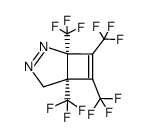 1,5,6,7-tetrakis(trifluoromethyl)-2,3-diazobicyclo[3.2.0]hepta-2,6-diene Structure