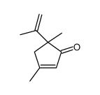 3,5-dimethyl-5-prop-1-en-2-ylcyclopent-2-en-1-one Structure