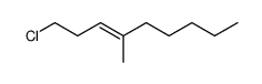 1-chloro-4-methyl-non-3-ene结构式