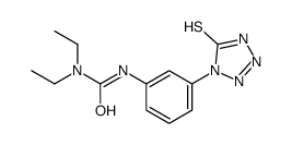 1,1-diethyl-3-[3-(5-sulfanylidene-2H-tetrazol-1-yl)phenyl]urea结构式