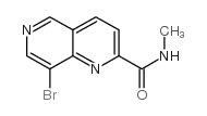 8-BROMO-[1,6]NAPHTHYRIDINE-2-CARBOXYLIC ACID METHYLAMIDE Structure
