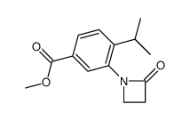 methyl 3-(2-oxoazetidin-1-yl)-4-propan-2-ylbenzoate结构式