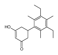 5-(3,5-diethyl-2,4,6-trimethylphenyl)-3-hydroxycyclohex-2-en-1-one结构式