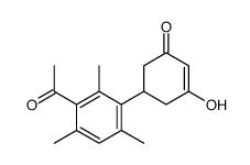 5-(3-acetyl-2,4,6-trimethylphenyl)-3-hydroxycyclohex-2-en-1-one Structure