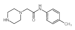 N-(4-Methylphenyl)-2-piperazin-1-ylacetamide Structure