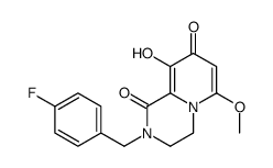 2-(4-氟苄基)-9-羟基-6-甲氧基-3,4-二氢-1H-吡啶并[1,2-a]吡嗪-1,8(2H)-二酮结构式
