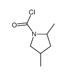 1-Pyrrolidinecarbonyl chloride, 2,4-dimethyl- (9CI) structure