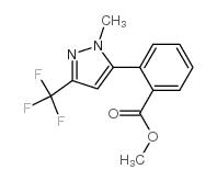 2-[1-甲基-3-(三氟甲基)-1H-吡唑-5-基]苯甲酸甲酯结构式