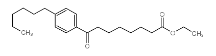 ethyl 8-(4-hexylphenyl)-8-oxooctanoate结构式