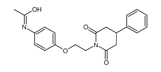 N-[4-[2-(2,6-dioxo-4-phenylpiperidin-1-yl)ethoxy]phenyl]acetamide Structure