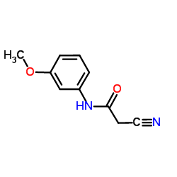2-氰基-N-(3-甲氧基苯基)-乙酰胺结构式
