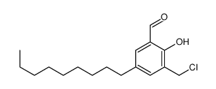 3-(chloromethyl)-2-hydroxy-5-nonylbenzaldehyde Structure