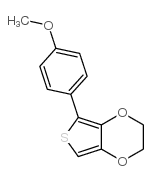 THIENO[3,4-B]-1,4-DIOXIN, 2,3-DIHYDRO-5-(4-METHOXYPHENYL)- Structure