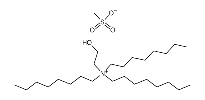 (2-hydroxyethyl)tri-n-octylammonium mesylate Structure