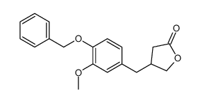 Dihydro-4-[[3-Methoxy-4-(phenylmethoxy)phenyl]Methyl]-2(3H)-furanone Structure